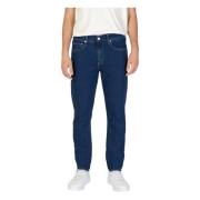 Mørk Vask Straight Leg Jeans