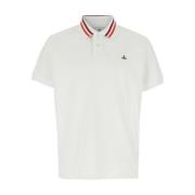 Hvid Polo Shirt med Orb Logo