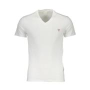 Hvid V-hals T-shirt Regular Fit