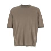 Brun Logo Crewneck T-shirt Bomuld Blanding