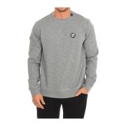 Rundhalset Sweatshirt med Brand Insignia