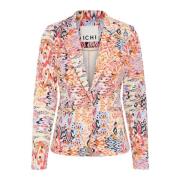 Geranium Multi Ikat Aop Blazer Jakke