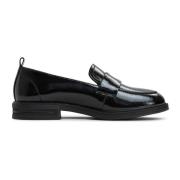 Block Heels Loafers - Sort