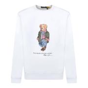 Hvid Bomuld Teddy Bear Sweatshirt