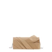 Geometriske Indsætter Beige Clutch Taske Kvinde