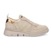 Beige Slip On med Mesh Overdel