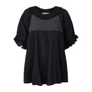 Sort Angel Top Dorita Bluse