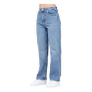 Straight Leg Denim Jeans