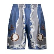 Silke shorts med Medusa Cameo print