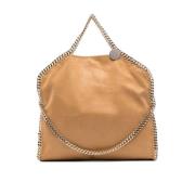 Falabella Taske i Beige Faux Læder