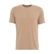 Beige Enno Modal Bland T-shirt