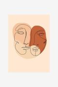 Malerifabrikken - Poster Abstract Lines 2 - Beige - Posters - - Homero...