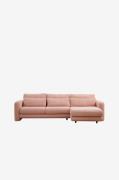 Hanah Home - Hjørnesofa højre - Maisy - Rosa - Sofaer med chaiselong -...