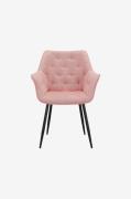 Loft24 - Spisebordsstol Suzuka, 2 stk. - Rosa - Stole med armlæn - - H...
