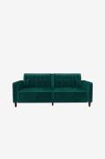 Dorel Home - Sovesofa tuftet Pin Transitional - Grøn - Sovesofaer - - ...