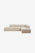 Hanah Home - Hjørne-sofaJemma Right - Natur - Sofaer med chaiselong - ...