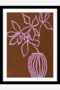 Malerifabrikken - Fine Art Board / Lilac umber / Sort ramme - Brun - B...