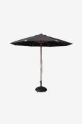 Cinas - Parasol Capri Ø3 m polyester - Sort - Parasoller - - Homeroom