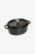 Staub - Gryde La Cocotte oval 31 cm, 5,5 l - Sort - Gryder & kasseroll...