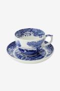 Spode - Stor kop med underkop Blue Italian 56 cl - Blå - Kopper & krus...