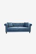 Venture Home - Sofa, Valleta 3-pers. - Blå - 3-pers. sofaer - - Homero...