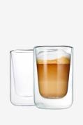 Blomus - Cappuccinoglas Nero 250 ml 2 pak - Transparent - Kopper & kru...