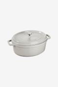 Staub - Gryde La Cocotte oval 31 cm, 5,5 l - Grå - Gryder & kasserolle...