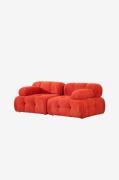 Hanah Home - Sofa med 2 sæder Puca - Rød - 2-pers. sofaer - - Homeroom