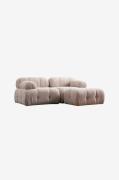 Hanah Home - Hjørnesofa Muffin 3-sædet - Beige - Sofaer med chaiselong...