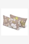 Fritab - Sidepuder Flock - Beige - Pyntepuder - - Homeroom