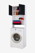 VCM - Skab til badeværelse/toilet Jutas - Sort - Badeværelsesmøbler - ...