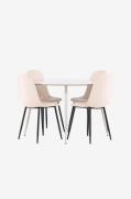 Venture Home - Plaza-spisebord med Polar-spisebordsstol - Beige - Spis...