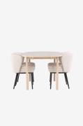 Venture Home - Andy-spisebord med Agnes-spisebordsstol - Hvid - Spiseg...