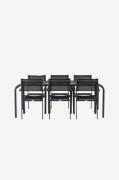 Venture Home - Spisegruppe Borneo med 6 spisebordsstole Copacabana - S...