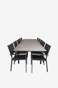 Venture Home - Spisegruppe Levels med 10 spisebordsstole Copacabana - ...