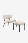 Loft24 - Lounge-stol Jerry - Hvid - Lænestole - - Homeroom
