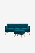 CosmoLiving by Cosmopolitan - Sofa 3-personers sofa + ottoman Gloria -...