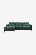 Loft24 - Sofa 2 Sæder 1 Hvilestol Elektrisk Lund - Grå - 2-pers. sofae...