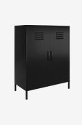 Dorel Home - Skab med 2 døre Metal Mission District - Sort - Kommoder ...
