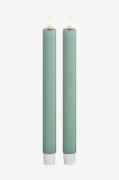 DeluxeHomeart - LED-kronelys 2,2x24 cm 2 stk. - Grøn - Lys - - Homeroo...