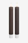 DeluxeHomeart - LED Keglelys 2,2x15 cm 2 stk. - Brun - Lys - - Homeroo...