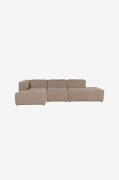 Hanah Home - Hjørnesofa Dicle - Brun - Sofaer - - Homeroom