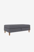 Dorel Home - Puf med opbevaring Lilly - Grå - Fodskamler & puffer - - ...