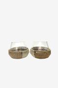 Zelected by Houze - Lysestage Hudson 2-pak - Transparent - Lysestager ...