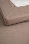 &Home - Kuvertlagen Heaven i bomuld - Brun - Faconsyede lagner - - Hom...