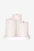 Star Trading - FlammeCharge3pWax - Hvid - Lys - - Homeroom