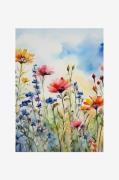 Pelcasa - Plakat Wildblumen - Blå - Posters - - Homeroom