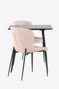 Venture Home - Polar-spisebord med Modesto-spisebordsstol - Beige - Sp...
