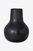 WOOOD - Vase i sort metal, Metal XL - Sort - Urtepotteskjulere & vaser...