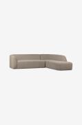 WOOOD - Hjørnesofa højre Sloping - Grå - 4-pers. sofaer - - Homeroom
